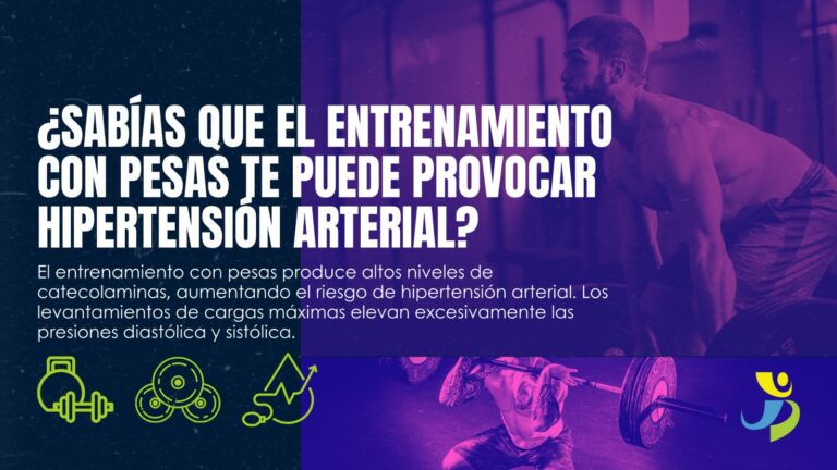 ¿SABIAS QUE EL ENTRENAMIENTO CON PESAS TE PUEDE PROVOCAR HIPERTENSIÓN ARTERIAL?