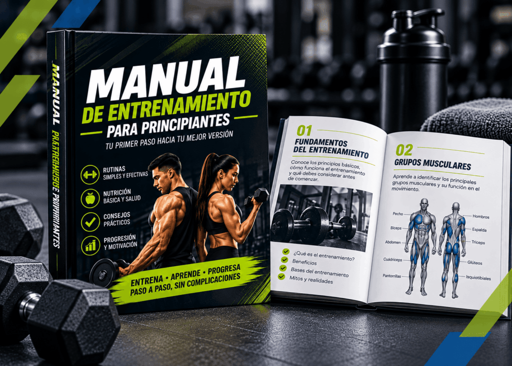 ¿Vas a empezar a entrenar? Conoce los fundamentos del entrenamiento, cómo organizar tu rutina, elegir ejercicios y progresar correctamente.